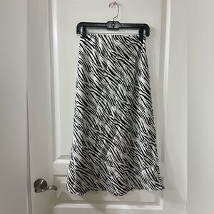 Renee C. Zebra Print Skirt